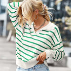 R&B | Gestreifter Strickpullover aus Feinem Material