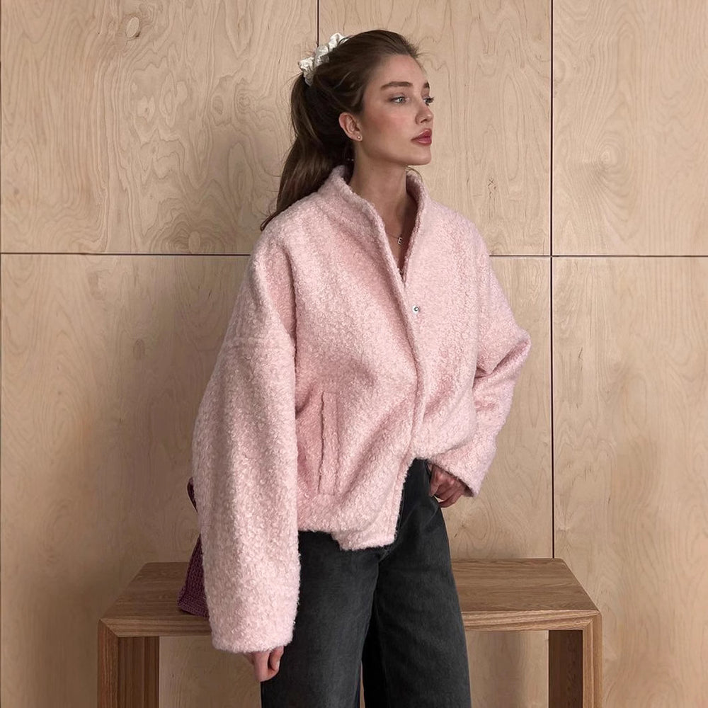 Damen Kuschelige Fleecejacke im modernen Design R&B