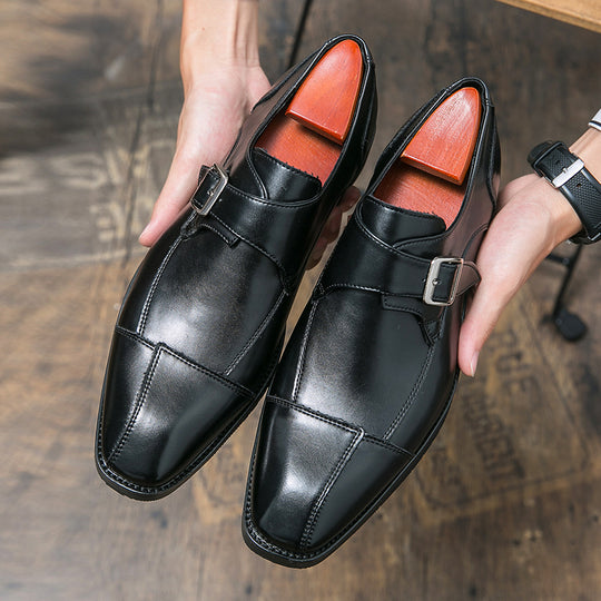Herren Elegante Mokassins mit modischem Doppel-Monks-Design R&B