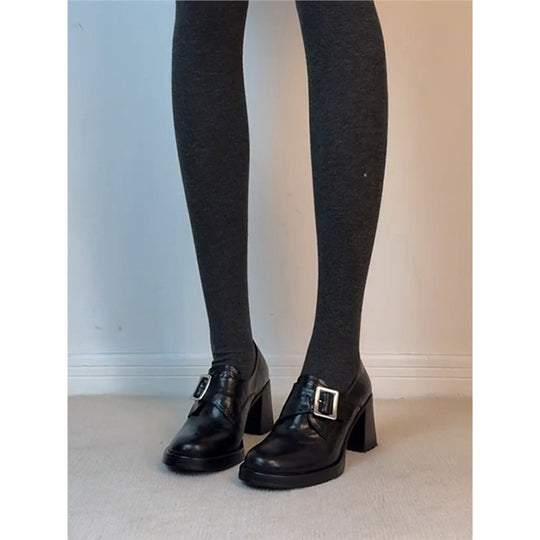 Damen Elegante Pumps mit komfortablem Blockabsatz und dekorativem Riemen R&B