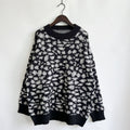 Damen legerer Pullover mit tierischem Muster R&B