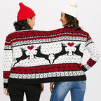 Damen Weihnachtspullover mit festlichem Rentiermotiv und herzlichem Design R&B