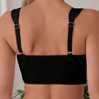 Damen Hochtailliertes Bikini-Set mit schickem Rippendesign R&B