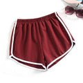 Damen Sportliche Shorts mit elastischem Bund und Kontraststreifen