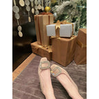 Damen elegante Ballerinas mit funkelndem Strassbesatz R&B
