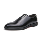 Herren elegante Schnürschuhe aus hochwertigem Leder mit modischem Design R&B