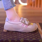 Damen Sportliche Sneaker mit modischem Schnür-Design R&B
