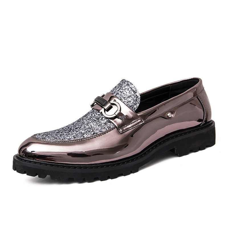 Damen Elegante Mokassins mit glitzerndem Obermaterial R&B