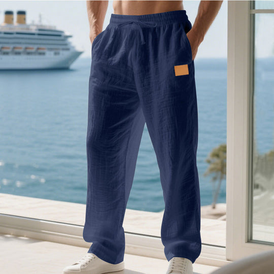 Herren Bequeme und luftige Sommerhose aus leichtem Leinenmaterial R&B