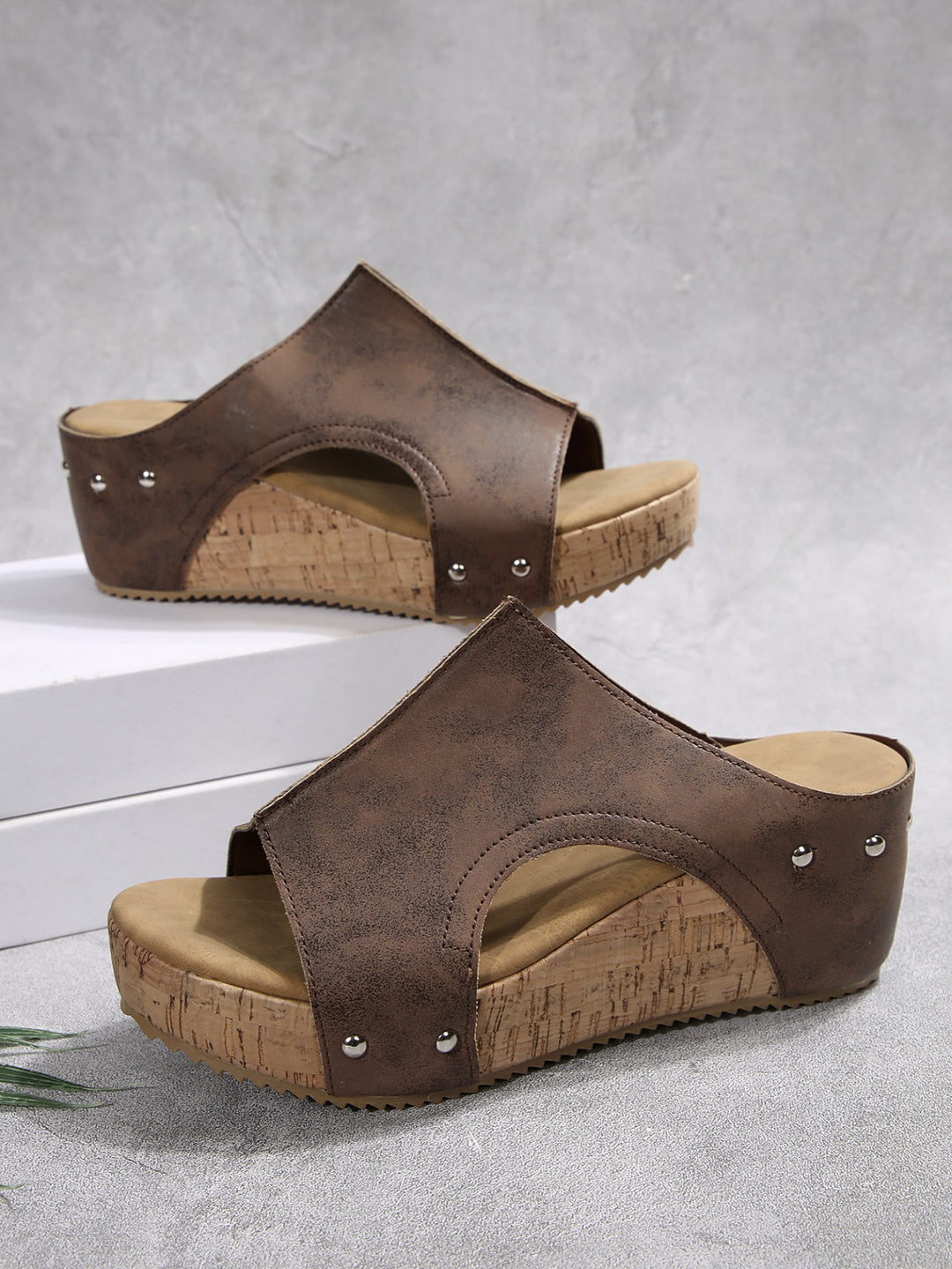 Damen modische Plateausandalen mit elegantem Korkdesign und komfortabler Sohle R&B