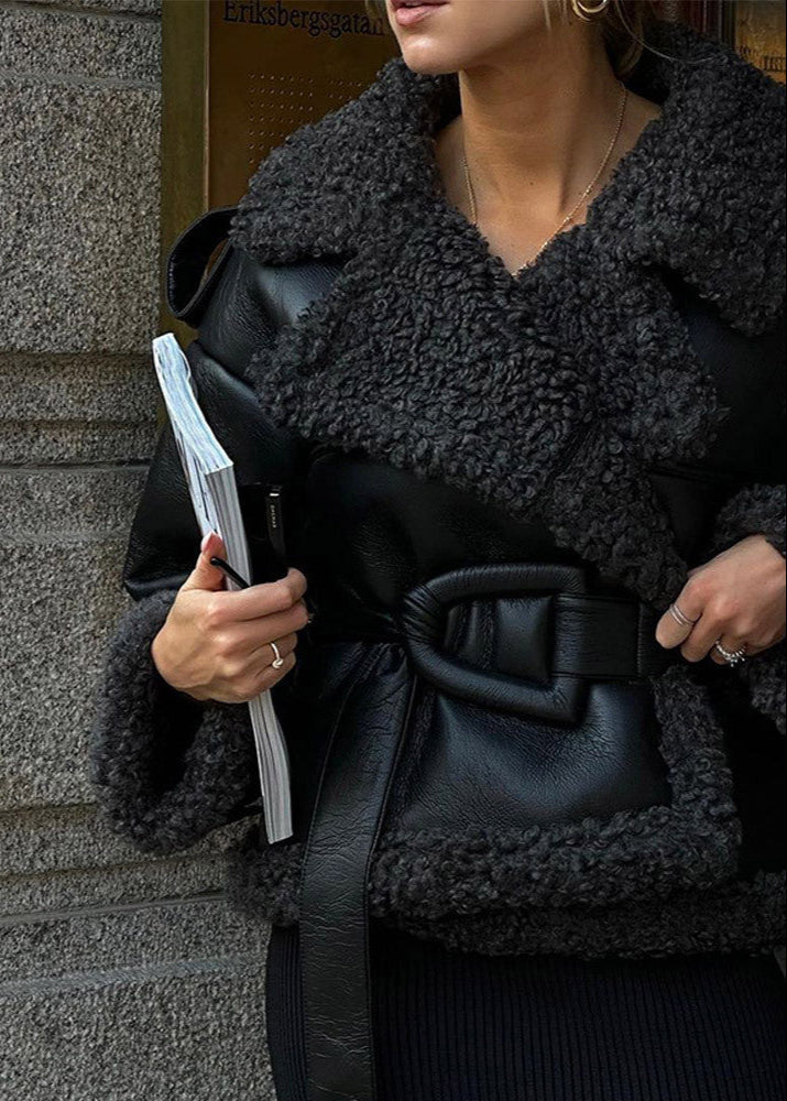 R&B | Shearling-futtered Pilotjacke