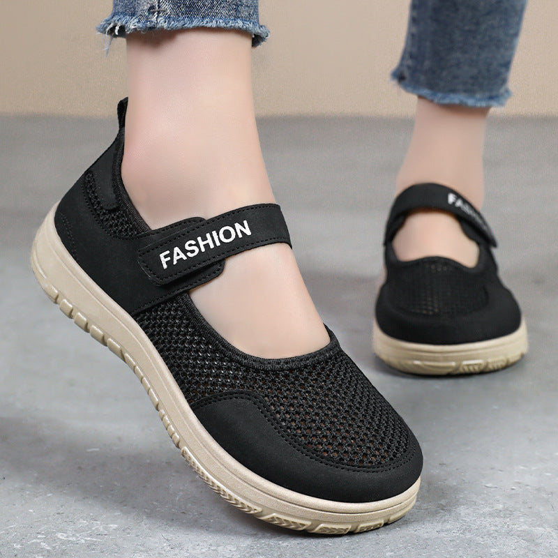 Damen Atmungsaktive Freizeitschuhe mit praktischem Klettverschluss R&B