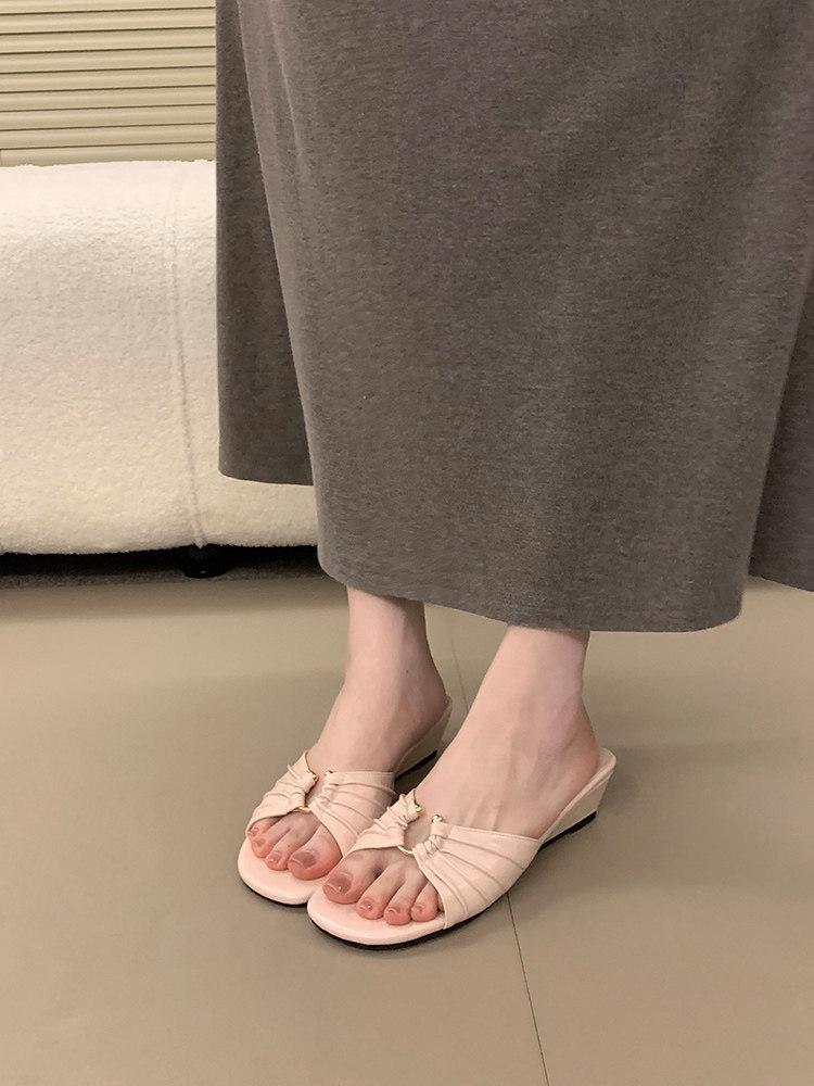 Damen Elegante Mules mit modischem Knoten-Design R&B