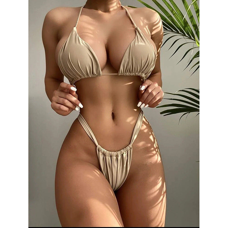 Damen Triangel-Bikini mit verstellbaren Trägern und elegantem Schnitt R&B