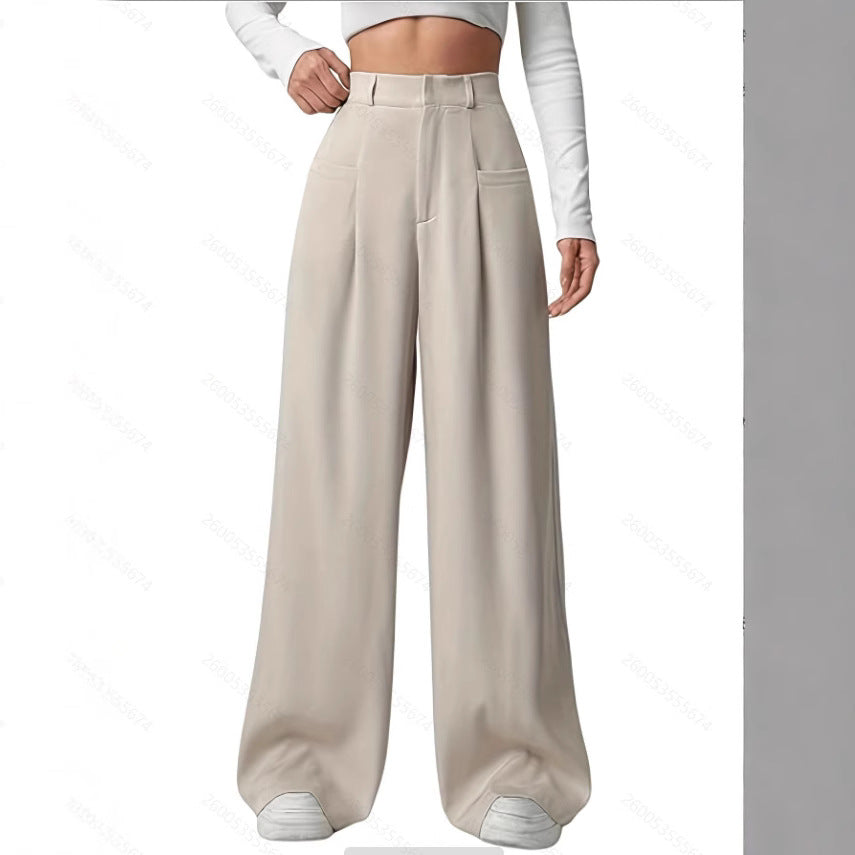 Damen Weite Bundfaltenhose EB