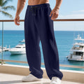 Herren Sportliche Freizeithose mit elastischem Bund und strukturiertem GewR&Be R&B