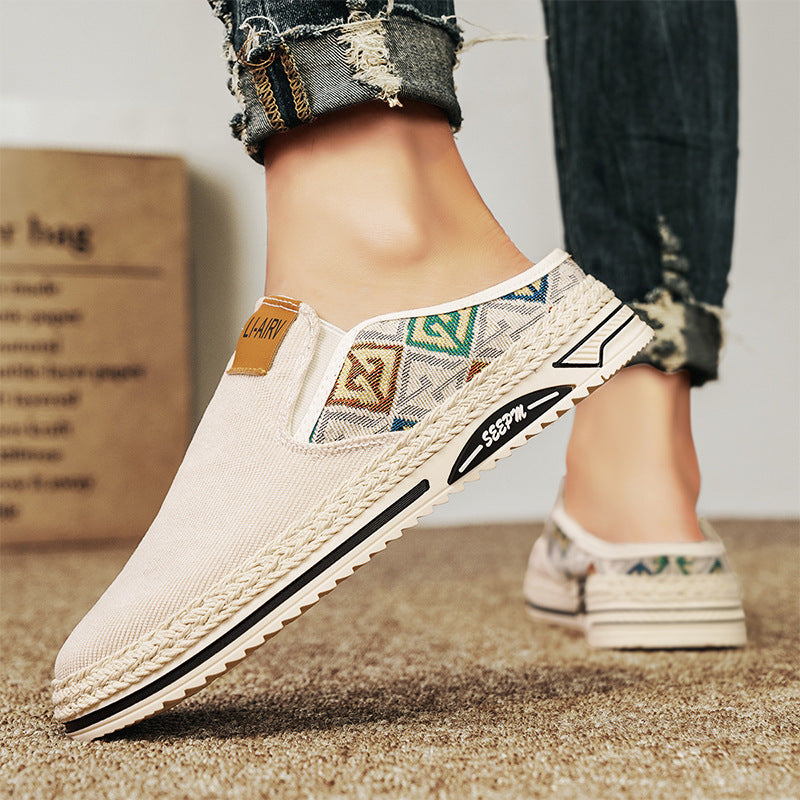 Damen Slip-On Freizeitschuhe mit modernem Ethno-Design