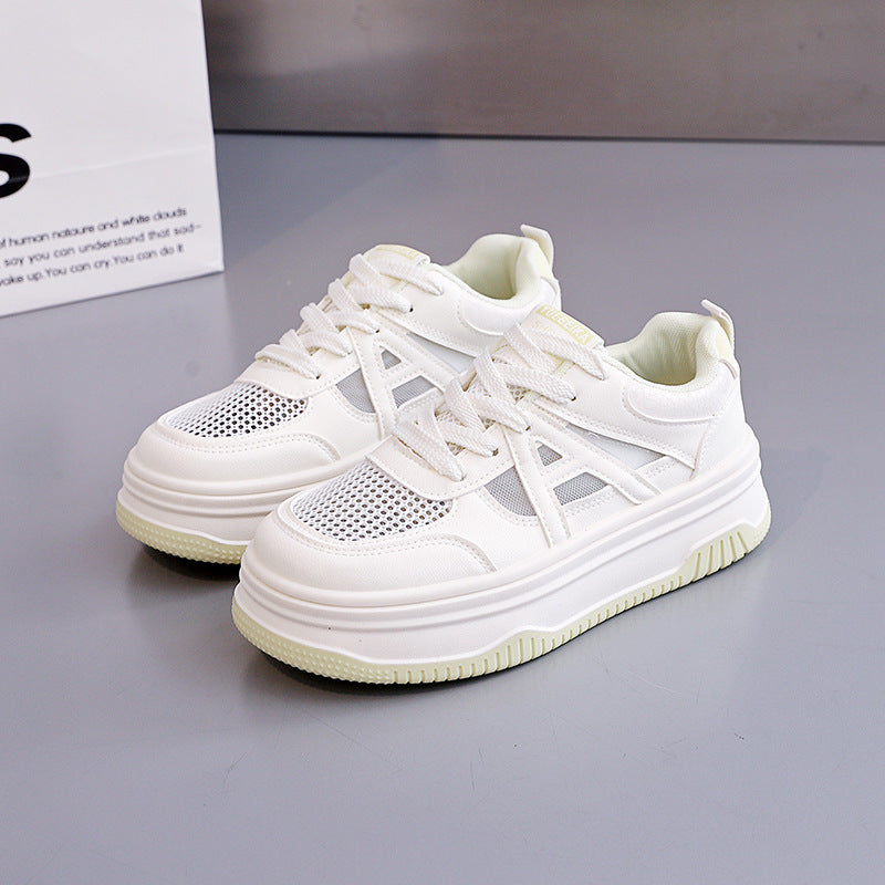 Damen Modische Sneakers mit extra dicker Sohle R&B