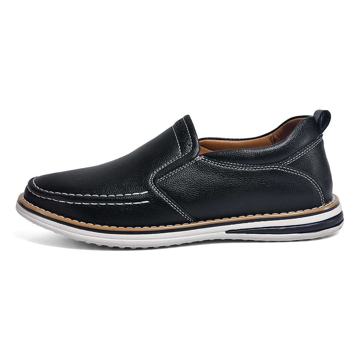 Herren Weiche Leder Slipper R&B