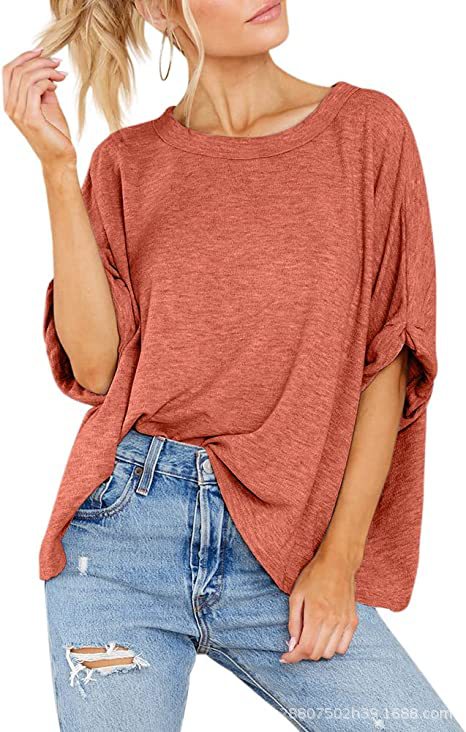 Damen lässiges Oversized T-Shirt R&B
