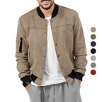 Herren modische Bomberjacke mit praktischen Reißverschlusstaschen und elastischen Bündchen R&B