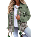 Damen modische Overshirt-Jacke R&B