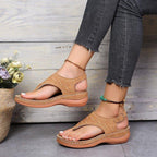 Damen Bequeme und modische Zehentrenner-Sandalen R&B