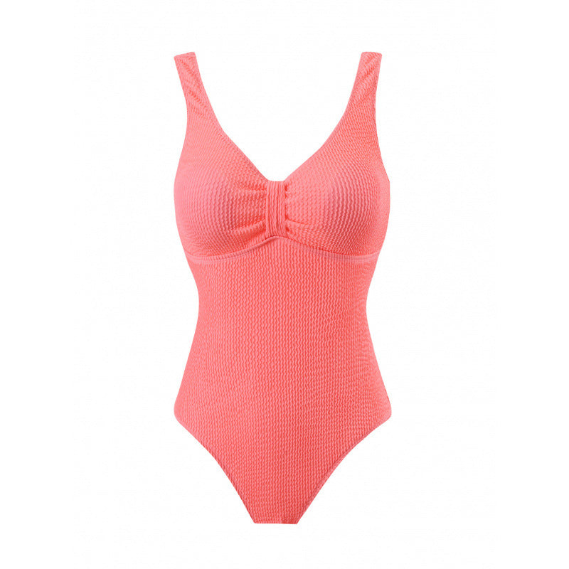 Damen Einteiler Badeanzug mit figurformendem Design und attraktivem Rüschendetail R&B