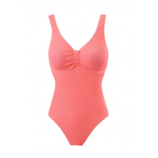 Damen Einteiler Badeanzug mit figurformendem Design und attraktivem Rüschendetail R&B
