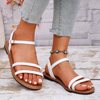 Damen Sandalen mit verstellbaren Riemen und rutschfester Sohle R&B