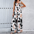 Damen Modischer Jumpsuit mit weit ausgestelltem Bein und praktischen Taschen R&B