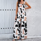 Damen Modischer Jumpsuit mit weit ausgestelltem Bein und praktischen Taschen R&B