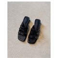 Damen stilvolle Mules mit verstellbaren Riemen R&B