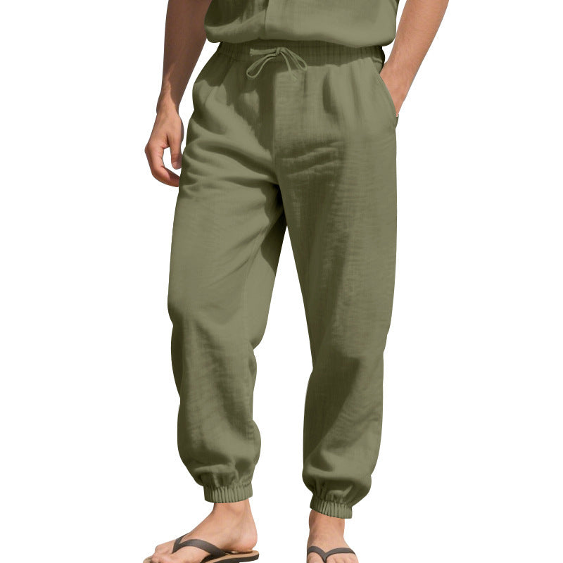 Herren Bequeme Alltagshose mit elastischem Bund und Taschen R&B
