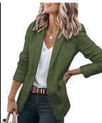 Damen komfortable Blazerjacke mit strukturiertem Design und eleganten Akzenten R&B