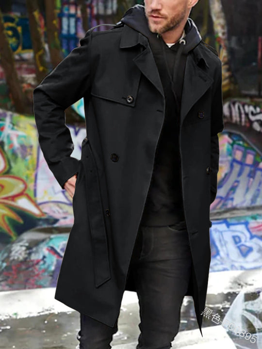 Herren Trenchcoat mit klassischem Stil R&B