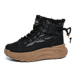 Damen modische hohe Sneakers mit isolierendem Futter und rutschfester Sohle R&B