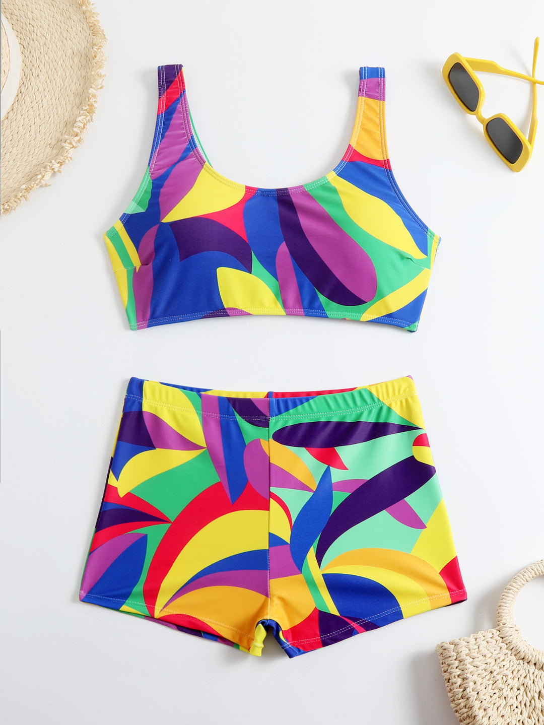 Damen Bikini-Set mit floralem Muster und komfortabler Passform R&B