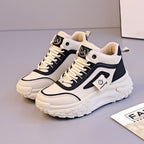 Damen Sportliche High-Top Sneakers mit dämpfender Sohle und robuster Profilierung