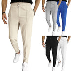 Herren nan strukturiertes Jogginghose mit elastischem Tunnelzug, formgR&Bender Bügelfalte und tapered Bein R&B