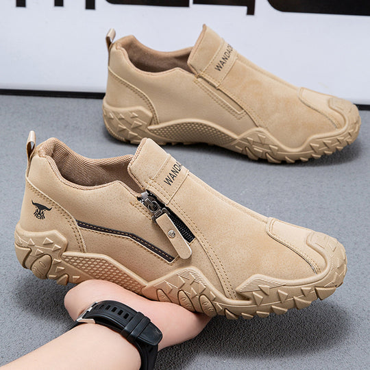 Damen Slip-On Freizeitschuhe mit rutschfester Sohle und praktischem Reißverschluss R&B