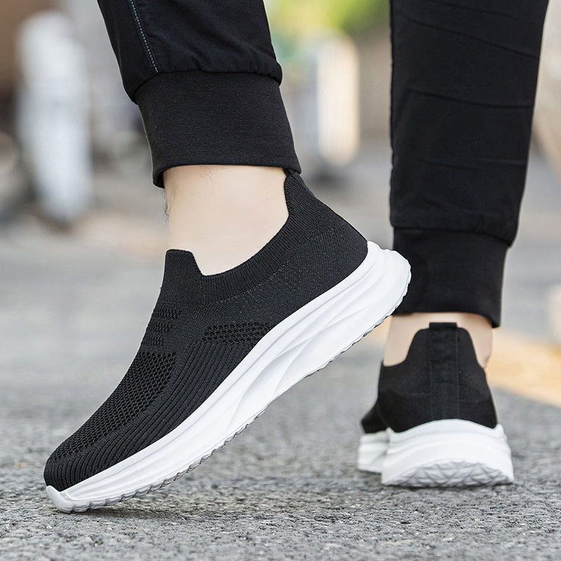 Damen Sportliche Slip-On Sneakers mit atmungsaktivem Obermaterial und dämpfender Sohle R&B