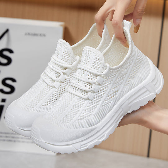 Damen Atmungsaktive Lauf-Sneaker mit flexiblem Schnellschnürsystem R&B