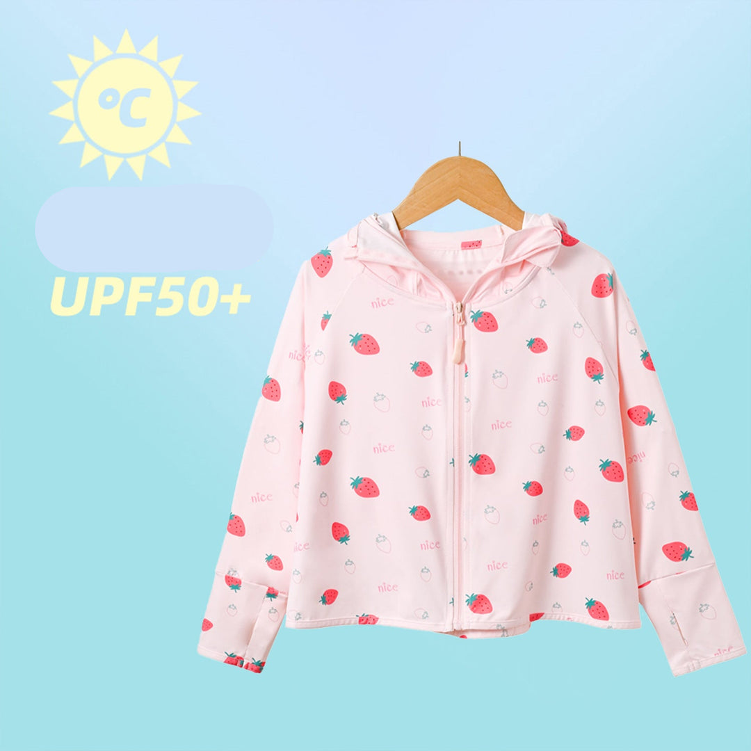 Jungen atmungsaktive Kapuzenjacke mit UV-Schutz R&B