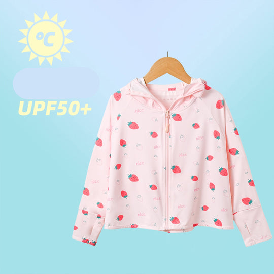 Jungen atmungsaktive Kapuzenjacke mit UV-Schutz R&B