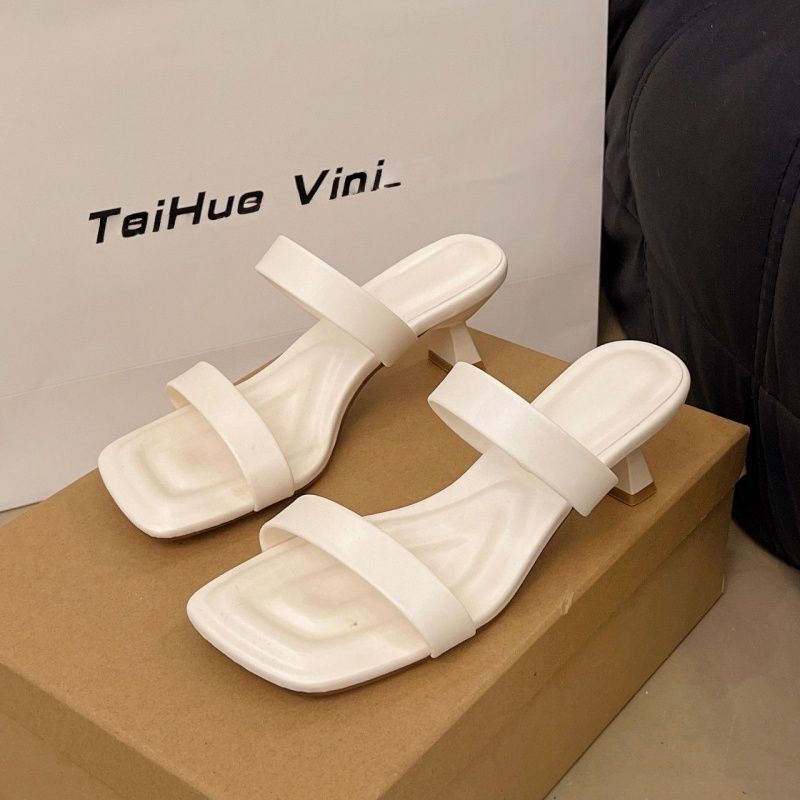 Damen elegante Plateau-Sandalen mit breiten Riemen und komfortablem Blockabsatz R&B