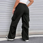 Damen Cargohose mit seitlichen Taschen und elastischem Bund R&B