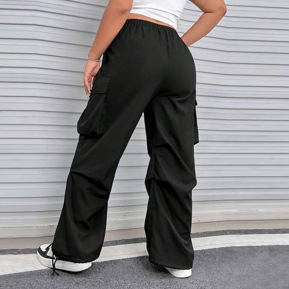 Damen Cargohose mit seitlichen Taschen und elastischem Bund R&B