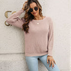Damen Strickpullover mit luftigen Ärmeln und modernem Lochmuster R&B
