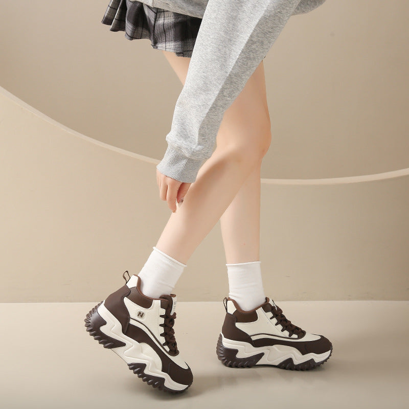 Damen Chunky Sneakers mit hohem Schaft und sportlichem Design R&B